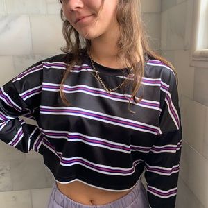 Striped crop top